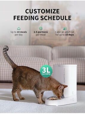 Automatic Pet Feeder - White